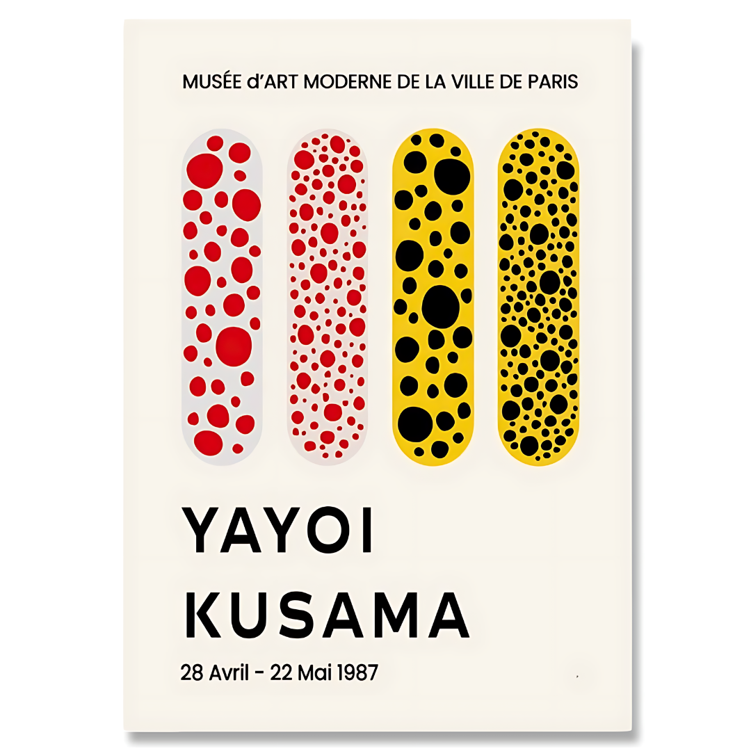 AVRIL TO MAI - Estampas em tela inspiradas em Yayoi Kusama